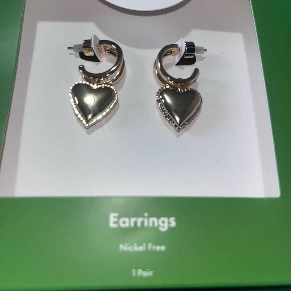 Kate Spade X Target colab Target colab Heart Hoop Earrings